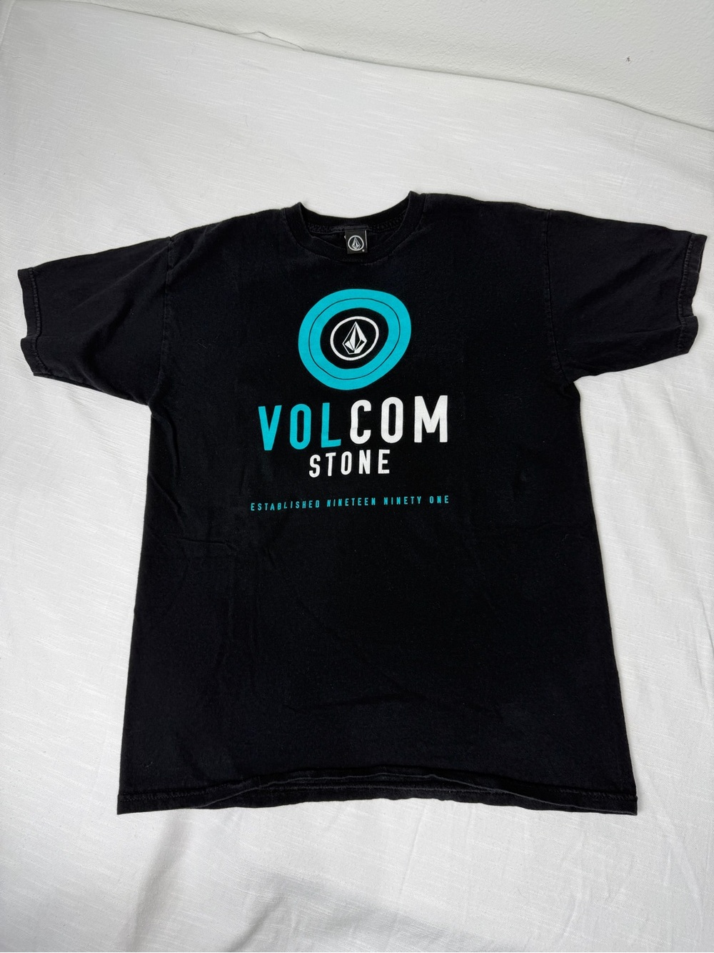Volcom Stone Men's Black Graphic Logo T-Shirt Sz